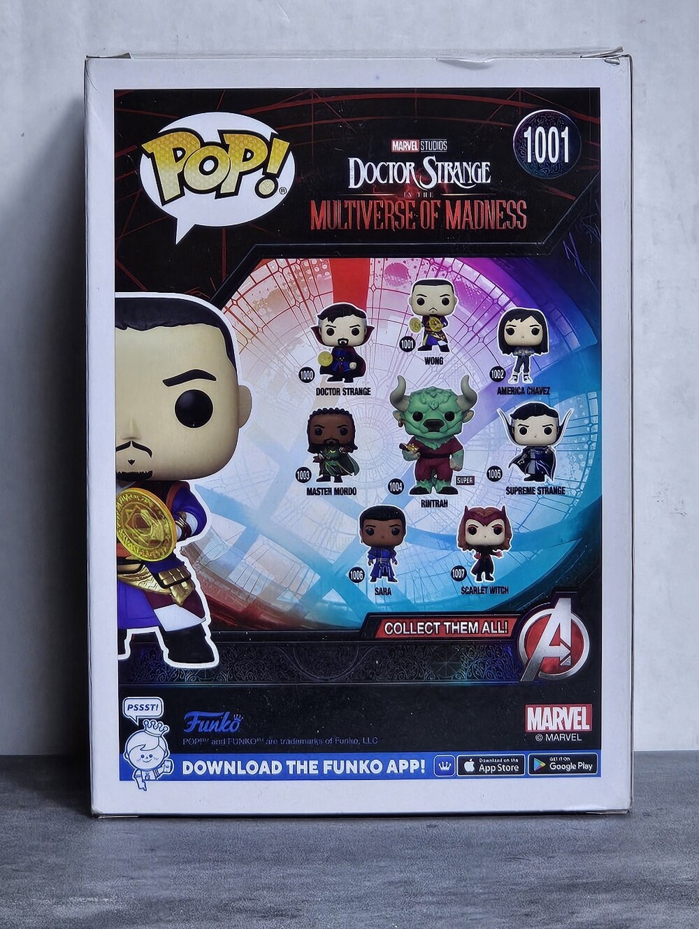 Funko pop Docter Strange Wong #1001 - Picture 2 of 5